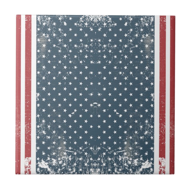 vertical american flag tile (Front)