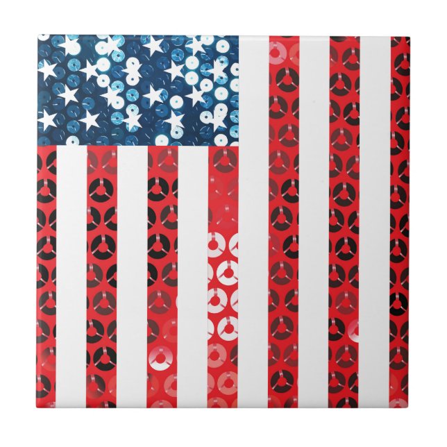 vertical american flag tile (Front)