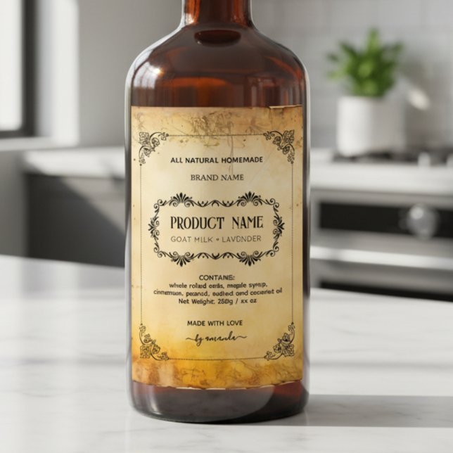 Vertical Apothecary Style Labels (Creator Uploaded)