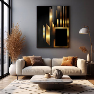 Vertical Art Deco Elegance Canvas Print