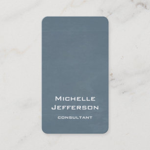 Vertical Artistic Blue Grey Colour Stylish Trendy Business Card