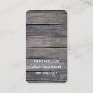 Vertical Artistic Wood Unique Design Business Card
