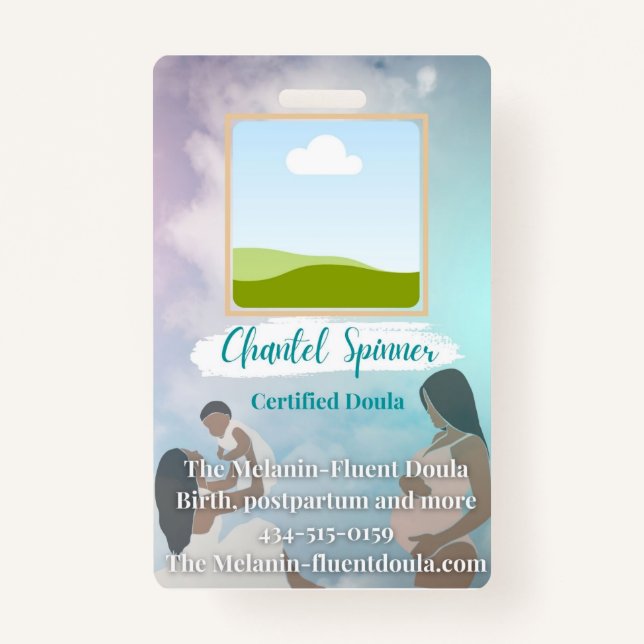 Vertical Badge ID Badge (Front)