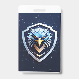 Vertical badge with Eagle ID Badge