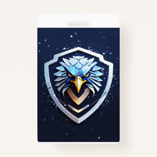 Vertical badge with Eagle ID Badge