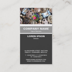Vertical Banded - Bling Business Card