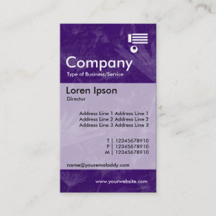 Vertical Banded - Purple Earth Business Card