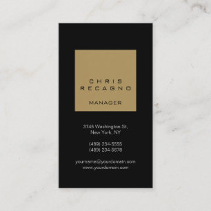 Vertical Black Browny Beige Stripe Business Card