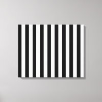 Vertical Black & White Classic Stripes