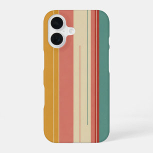 Vertical Blocks with Lines iPhone 16 Case