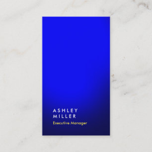 Vertical blue colour professional modern simple business card
