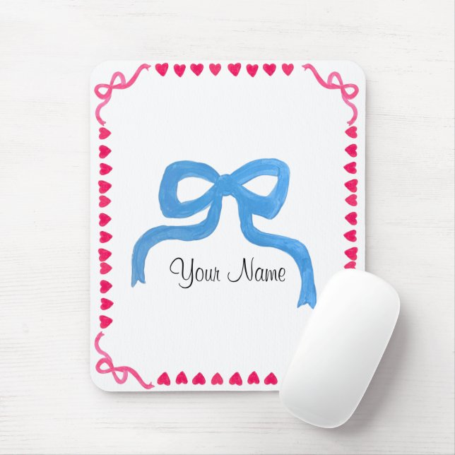 Vertical Bows on Bows Mousepad (With Mouse)