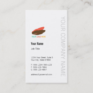 Vertical business logo modern custom professional business card