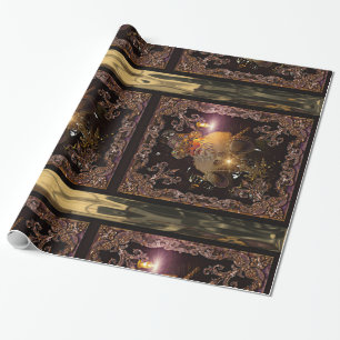 Vertical Christmas St. Nicholas Victorian Wrapping Paper