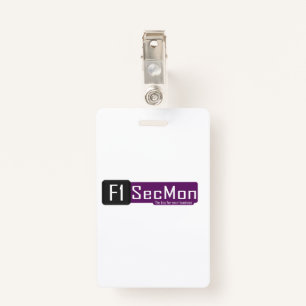 Vertical, Clip Metals ID Badge
