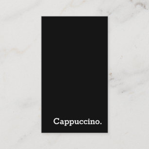Vertical Dark Loyalty Cappuccino Punch-Card