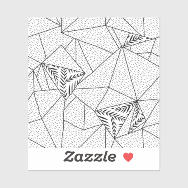 vertical Design Custom-Cut Vinyl Sticker (Sheet)