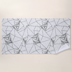 vertical Design One Hundred Two Beach Towel