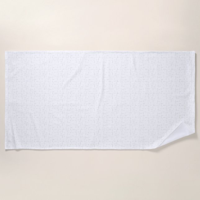 vertical Design Thirty Three Beach Towel (Front)