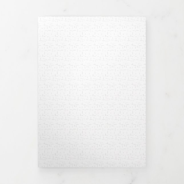 vertical Design Thirty Three Tri-Fold Holiday Card (Cover)