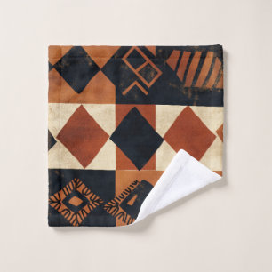 Vertical design with African elements Bath Towel Set