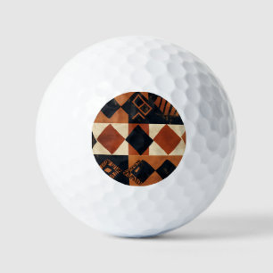Vertical design with African elements Golf Balls
