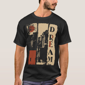 Vertical Dream Typography Surreal Design T-Shirt