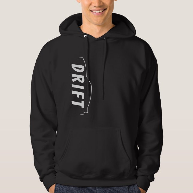 vertical drift text hoodie (Front)