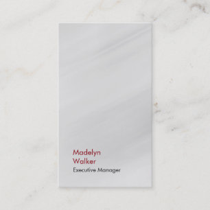 Vertical elegant unique modern grey red plain business card