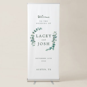 Vertical Elegant Wedding Welcome Sign