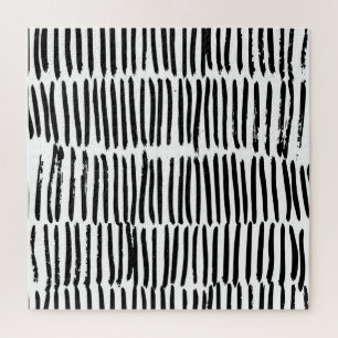 Vertical Elements: Hand-Drawn Seamless Style. Jigsaw Puzzle