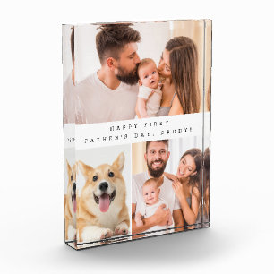 Vertical First father's day daddy photo collage