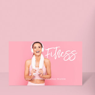 Vertical Fitness   Personal Trainer QR Code Photo Business Card