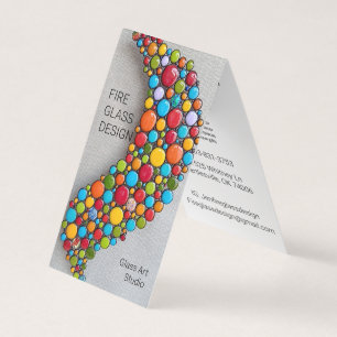 Vertical folded business cards