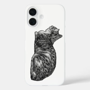 Vertical Frame, Tabby Rest iPhone 16 Case
