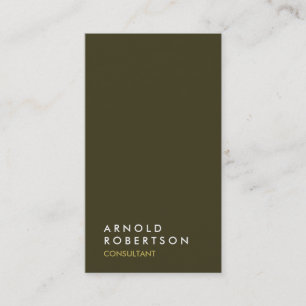 Vertical gold unique professional business card