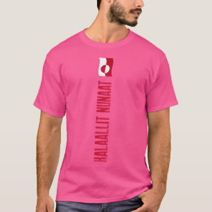 Vertical Greenland Kalaallit Nunaat Flag T-Shirt