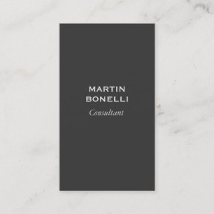 Vertical Grey Standard Modern Business Card
