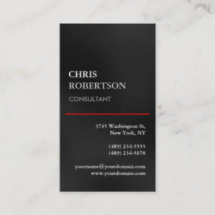 Vertical Grey Stylish Attractive Business Card