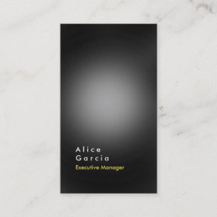 Vertical grey stylish elegant trendy professional business card