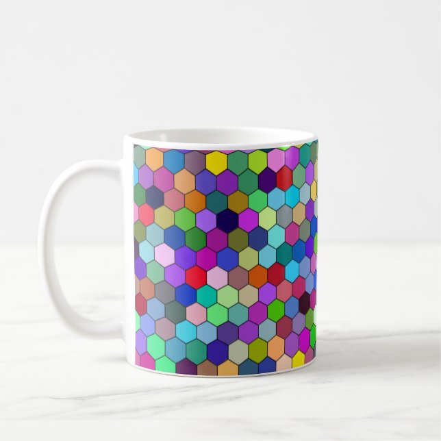 Vertical Hexagons 11oz Mug (Left)