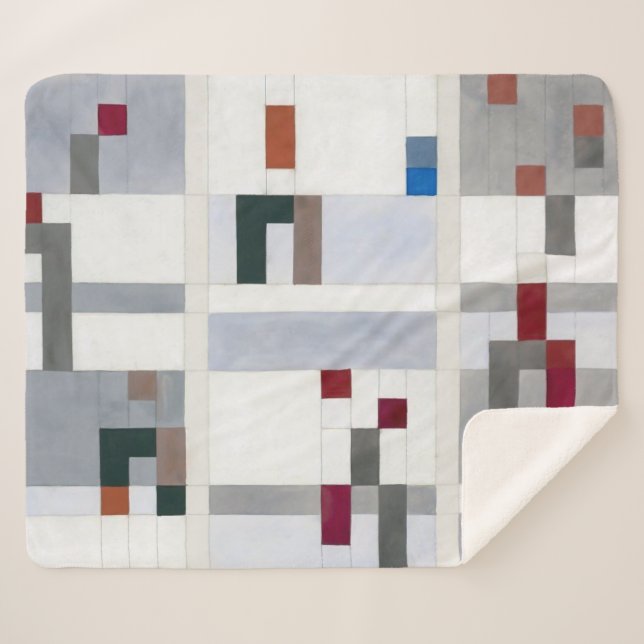 Vertical Horizontal | Sophie Taeuber-Arp | Sherpa Blanket (Front (Horizontal))