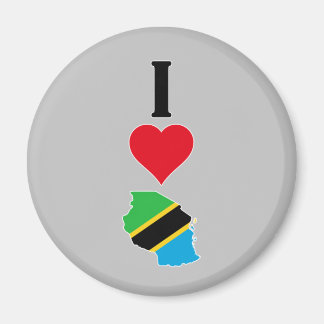 Vertical I Love Tanzania / I Heart Tanzania Magnet