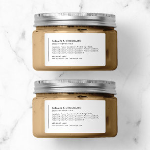 Vertical Line Add Your Brand Modern Ingredients Label