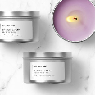 Vertical Line Add Your Brand Modern Product Label