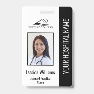 Vertical LPN Licensed Practical Nurse Photo ID Badge