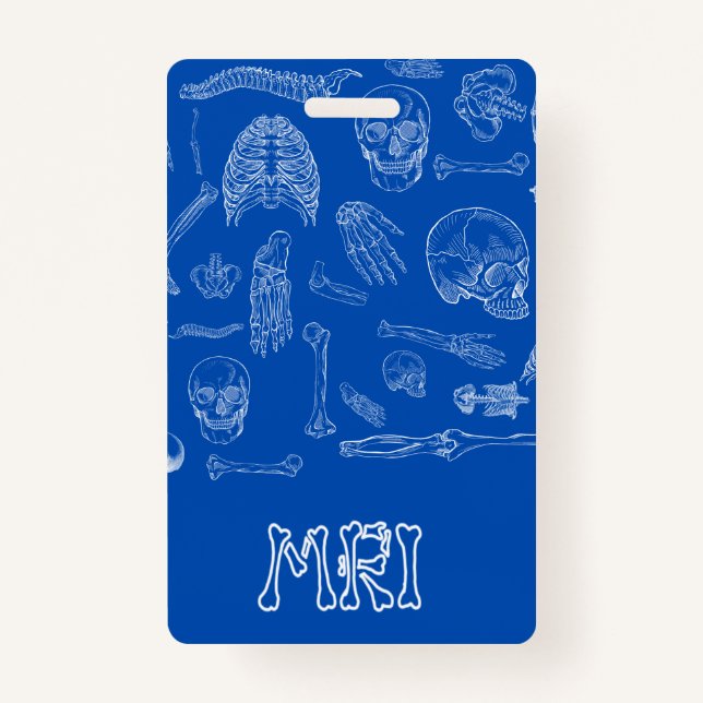 Vertical Medical Badge buddy ID Badge (Back)