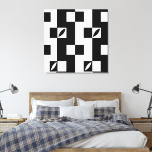 Vertical Modules Modern Canvas Print