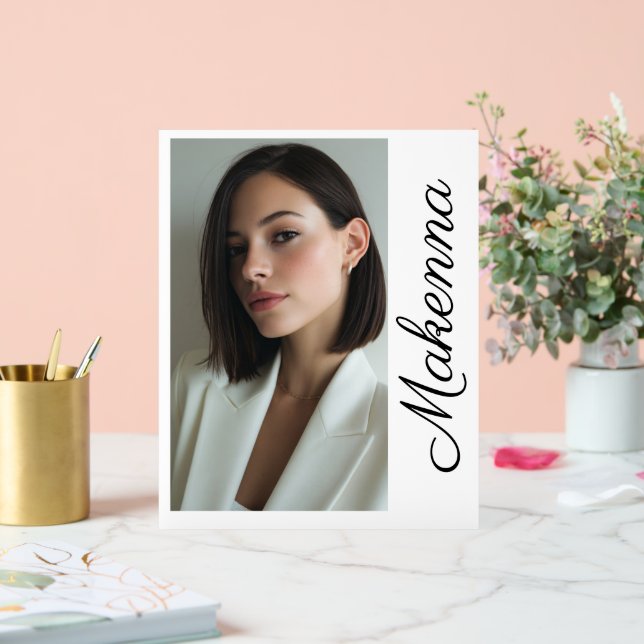 Vertical Moment with Name Acrylic Sign (Wedding)