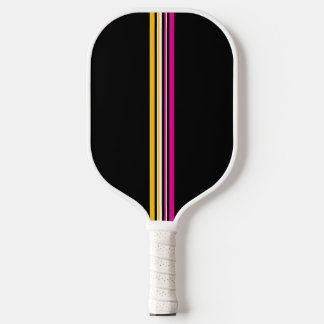 Vertical Multicolored Stripe Pickleball Paddle